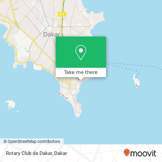 Rotary Club de Dakar map