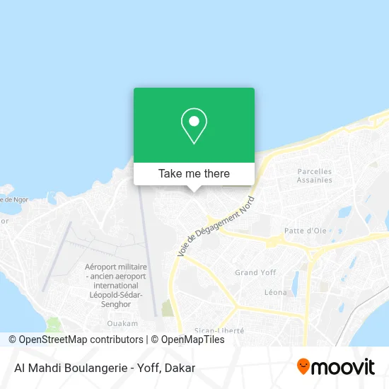 Al Mahdi Boulangerie - Yoff map