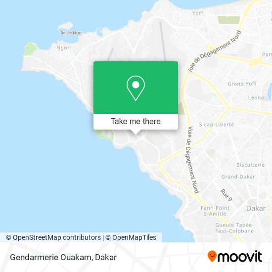 Gendarmerie Ouakam map