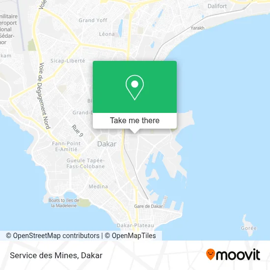 Service des Mines map