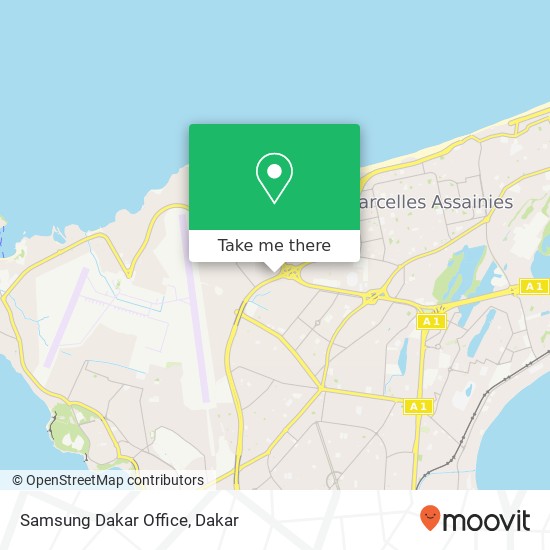 Samsung Dakar Office map
