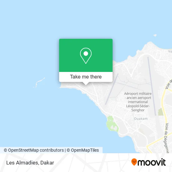 Les Almadies map