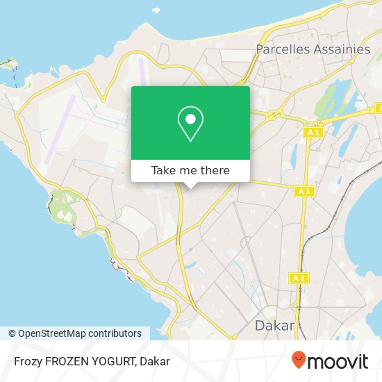 Frozy FROZEN YOGURT map