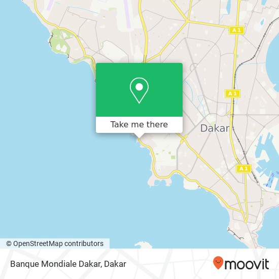 Banque Mondiale Dakar map