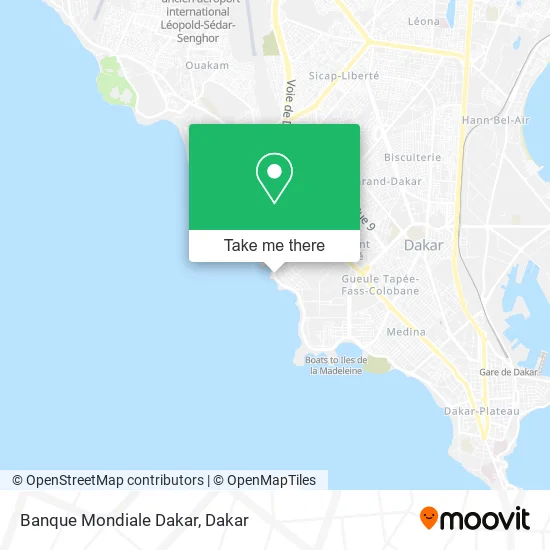 Banque Mondiale Dakar map