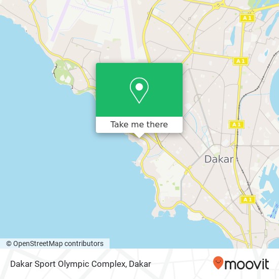 Dakar Sport Olympic Complex map