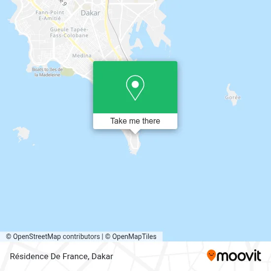 Résidence De France map