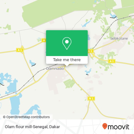 Olam flour mill-Senegal map