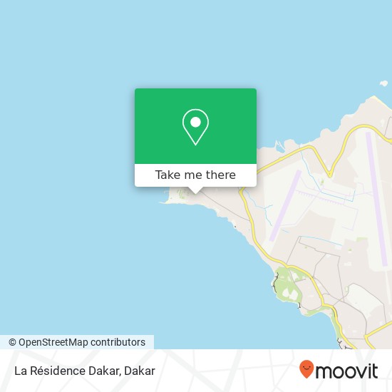 La Résidence Dakar map