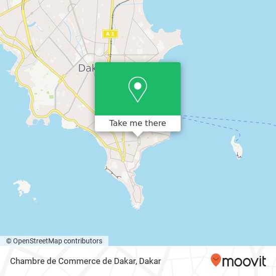 Chambre de Commerce de Dakar map