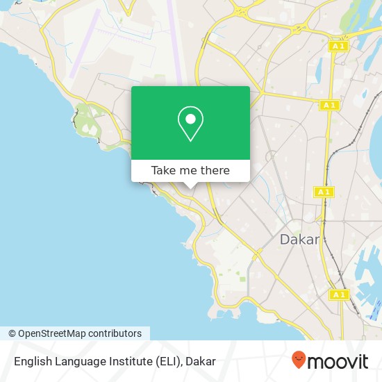 English Language Institute (ELI) map