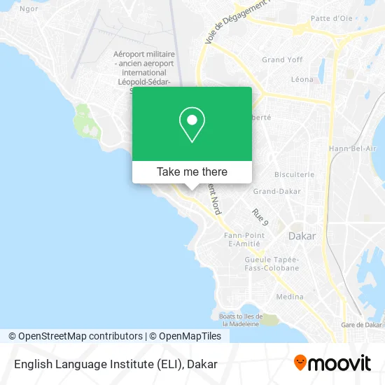 English Language Institute (ELI) map