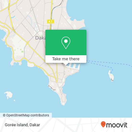 Gorée Island map