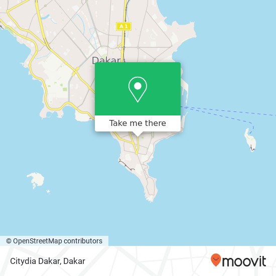 Citydia Dakar map