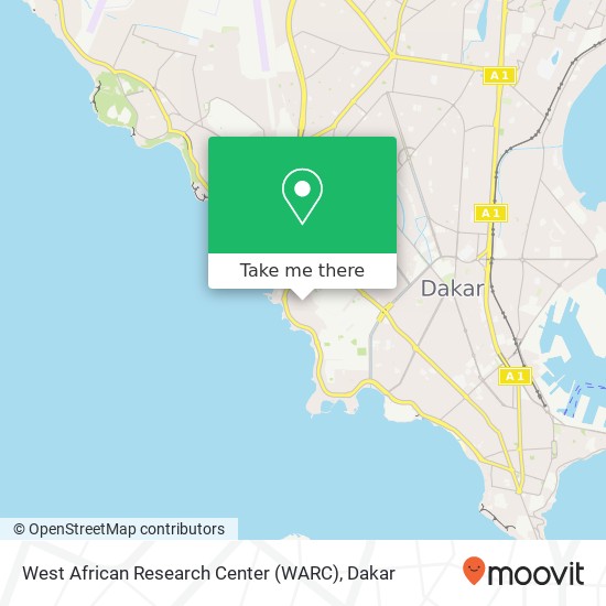 West African Research Center (WARC) map