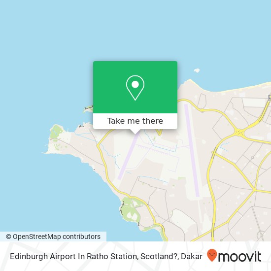 Edinburgh Airport In Ratho Station, Scotland? map