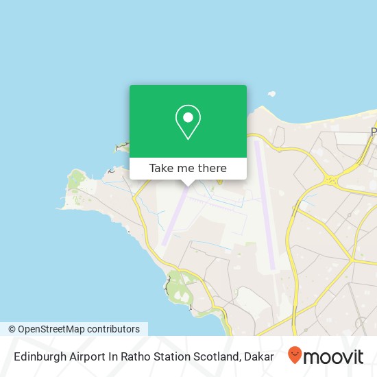 Edinburgh Airport In Ratho Station                                        Scotland map