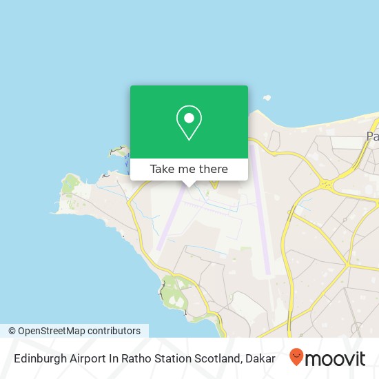 Edinburgh Airport In Ratho Station Scotland map