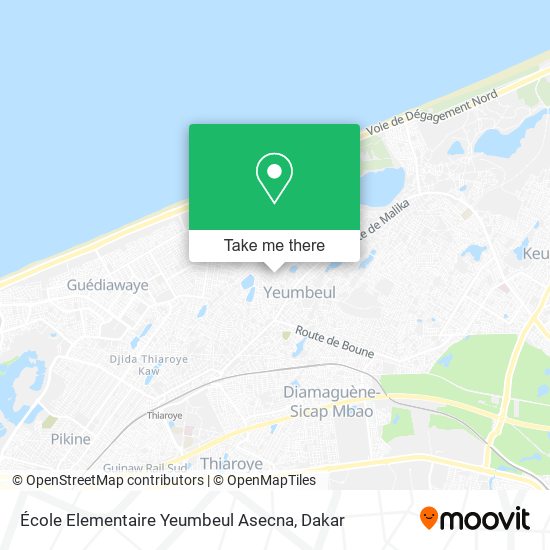 École Elementaire Yeumbeul Asecna map