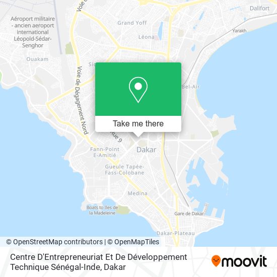 Centre D'Entrepreneuriat Et De Développement Technique Sénégal-Inde map