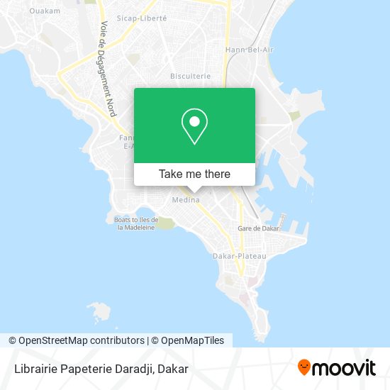 Librairie Papeterie Daradji map