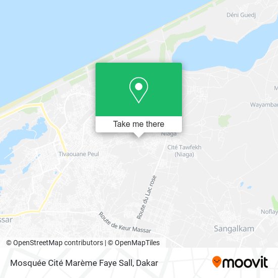 Mosquée Cité Marème Faye Sall map