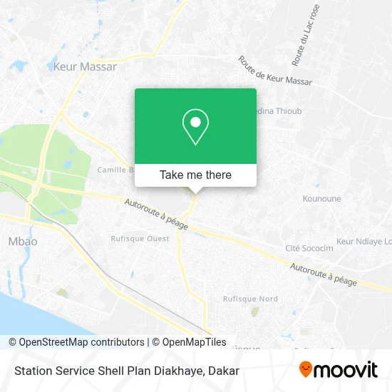 Station Service Shell Plan Diakhaye map