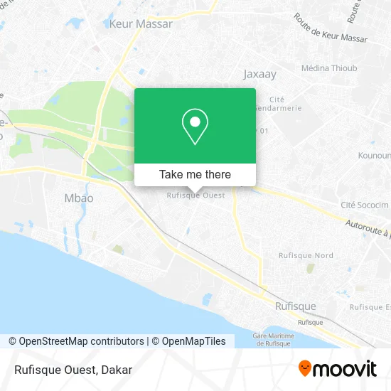 Rufisque Ouest map