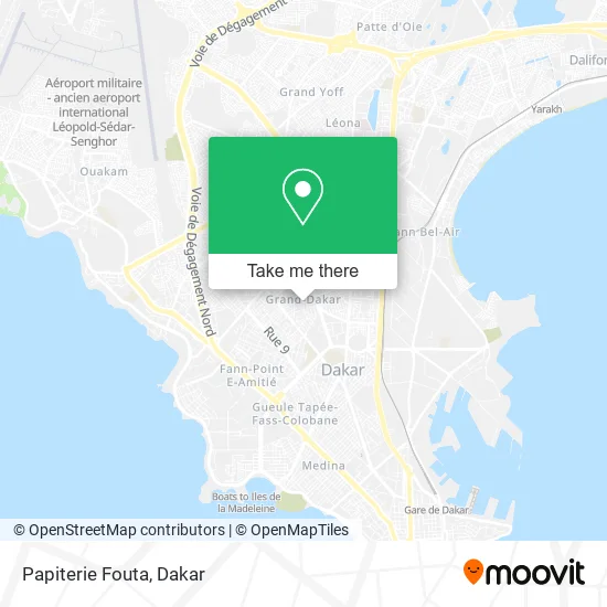Papiterie Fouta map