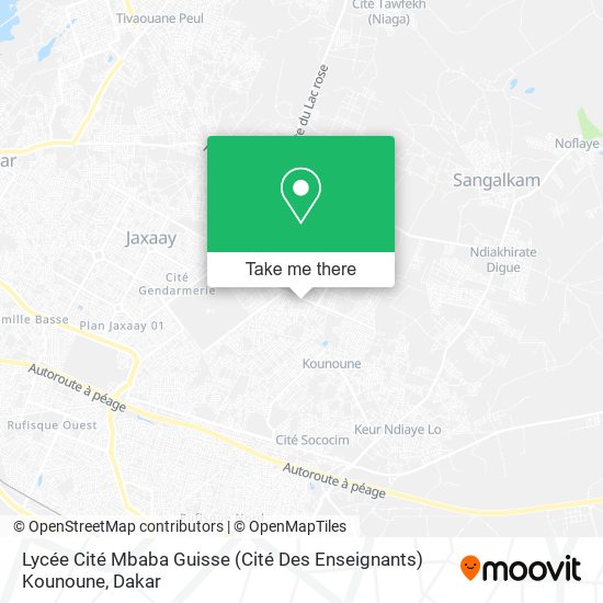 Lycée Cité Mbaba Guisse (Cité Des Enseignants) Kounoune map
