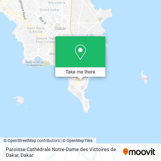 Paroisse Cathédrale Notre-Dame des Victoires de Dakar map