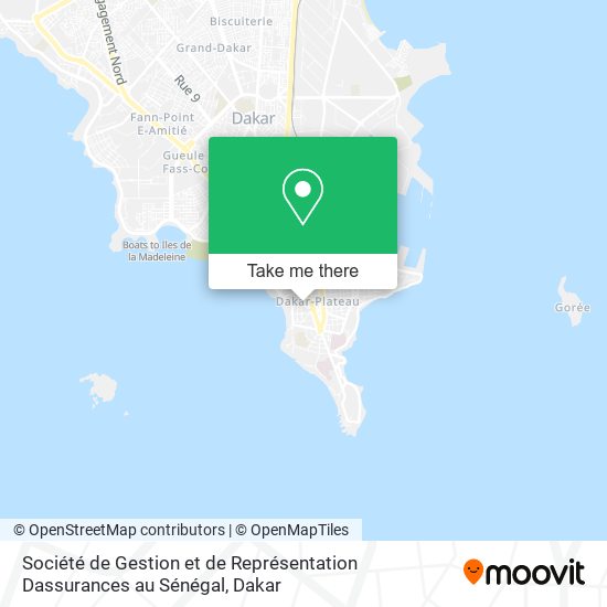 Société de Gestion et de Représentation Dassurances au Sénégal map