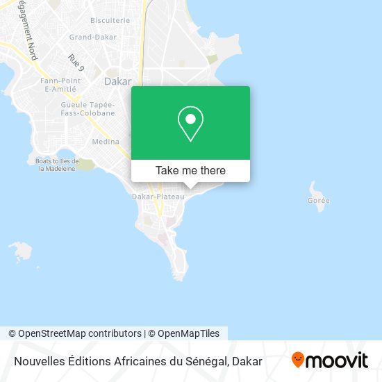 Nouvelles Éditions Africaines du Sénégal map
