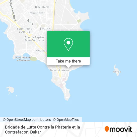 Brigade de Lutte Contre la Piraterie et la Contrefacon map