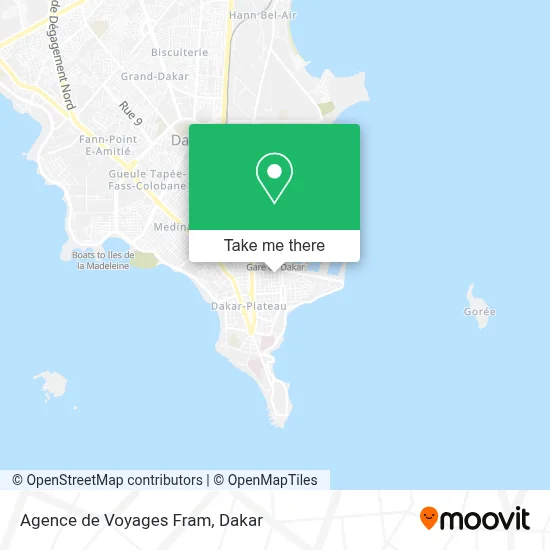 Agence de Voyages Fram map