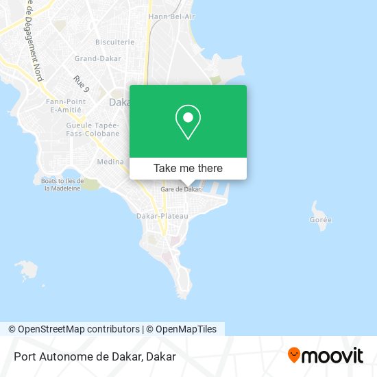 Port Autonome de Dakar map