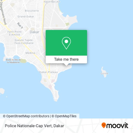 Police Nationale-Cap Vert map