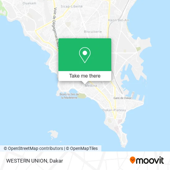 WESTERN UNION map