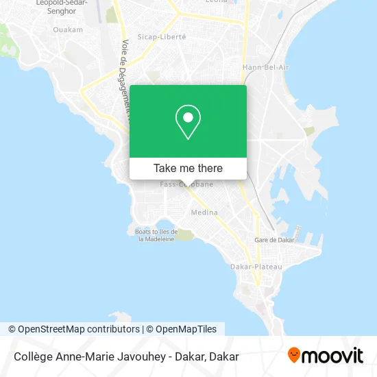 Collège Anne-Marie Javouhey - Dakar map