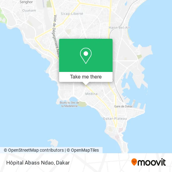 Hôpital Abass Ndao map