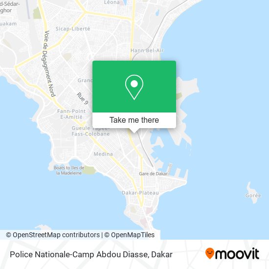 Police Nationale-Camp Abdou Diasse map