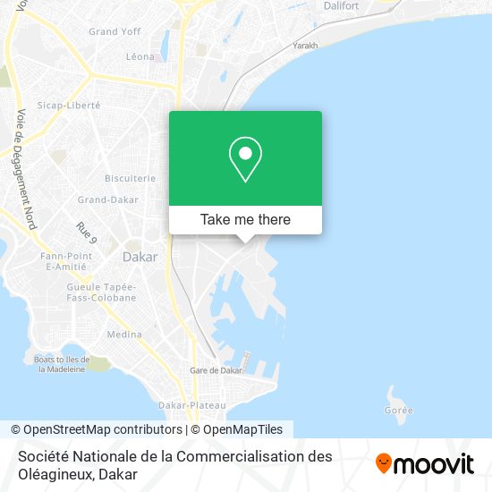 Société Nationale de la Commercialisation des Oléagineux map