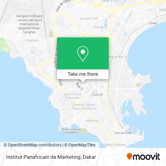 Institut Panafricain de Marketing map