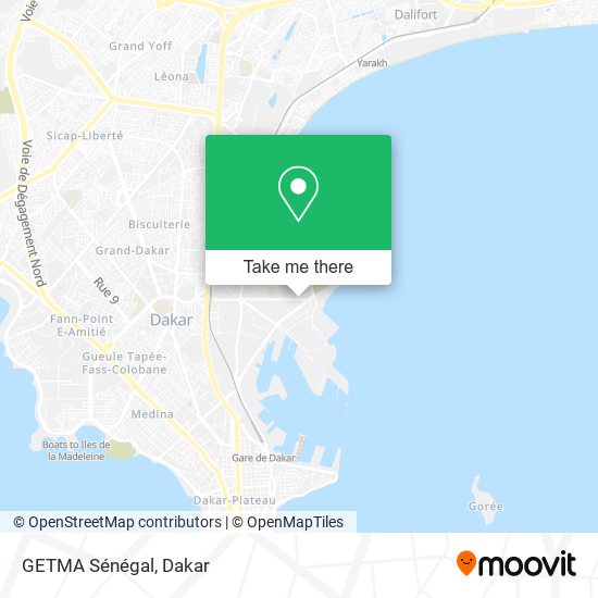 GETMA Sénégal map