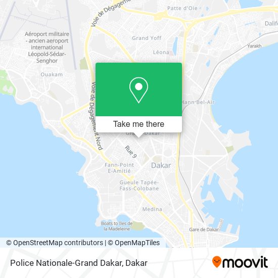 Police Nationale-Grand Dakar map