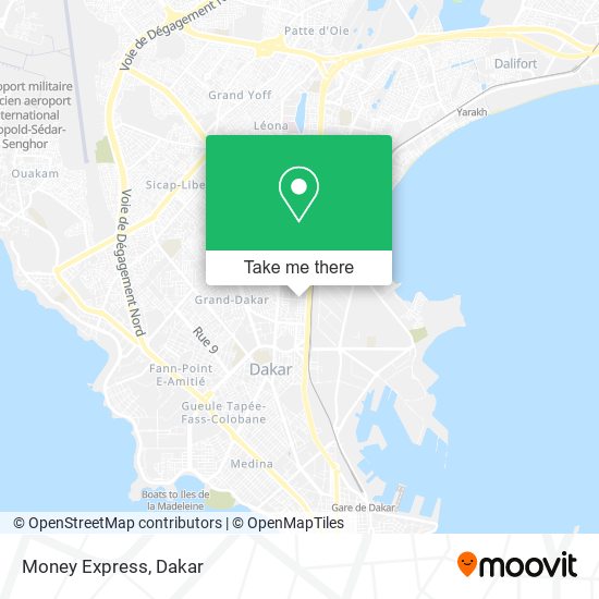 Money Express map