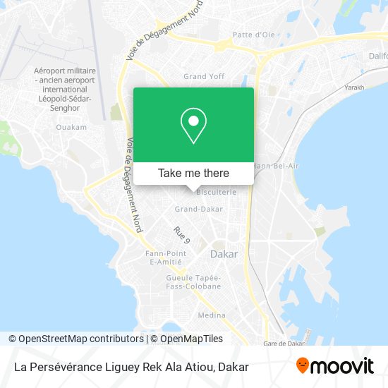 La Persévérance Liguey Rek Ala Atiou map