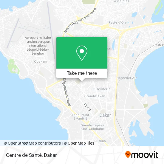Centre de Santé map