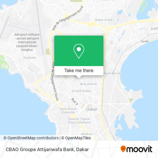 CBAO Groupe Attijariwafa Bank map