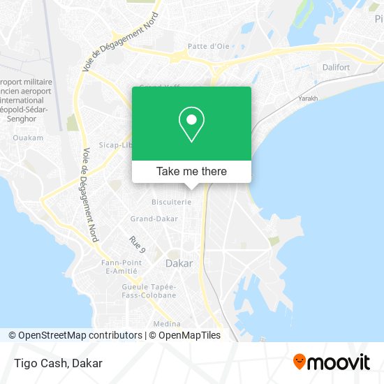 Tigo Cash map